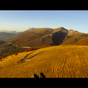 Vol thermique et de restitution Ã  Castelluccio di Norcia